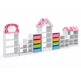 Mobilier Educațional – Rafturi Modulare BNL242-3