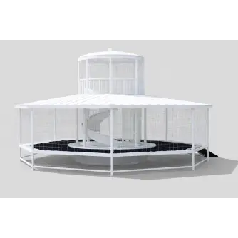 Trambulină Acoperită cu Turn Panoramic