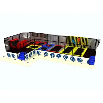 Arenă de Trambuline Indoor cu Zone Interactive