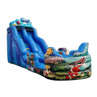 Toboganul Gonflabil Cu Piscină SHARKY