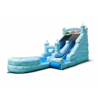 Tobogan gonflabil cu piscină Castelul de Gheata