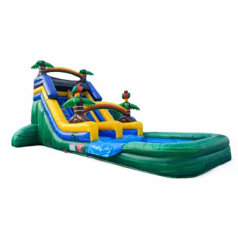 Tobogan gonflabil cu piscină Aqua Safari