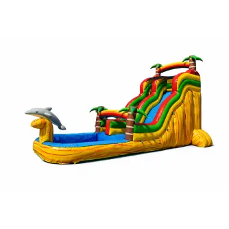 Tobogan Gonflabil Cu Piscină Delfini