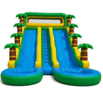 Tobogan Gonflabil Cu Piscină Jungle Twin