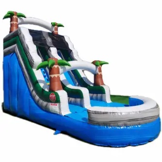 Tobogan Gonflabil cu Piscină Tropical