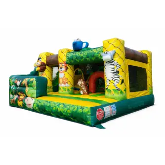 Tobogan Gonflabil Cu Spațiu Joacă Zoo Fun