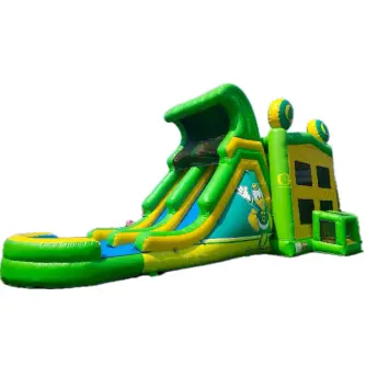 Tobogan Gonflabil Cu Piscină și Spațiu Joacă Donald Duck