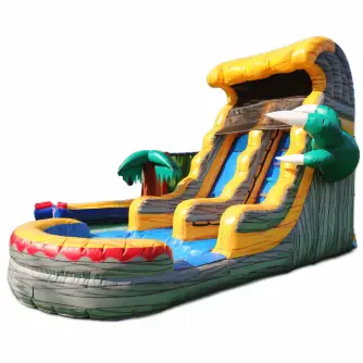 Tobogan Gonflabil Cu Piscină Dinozaur