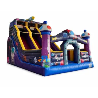 Tobogan gonflabil cu obstacole Space