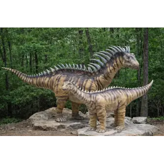 Familie Dinozauri Animatronici Amargasaurus Mamă & Pui