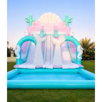 Tobogan Gonflabil Mermaid cu Piscină