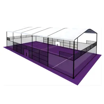 Teren de Padel cu Copertină Integrată QAZY-06