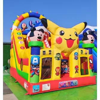 Spațiu de Joacă Gonflabil Super Hero Adventure Slide